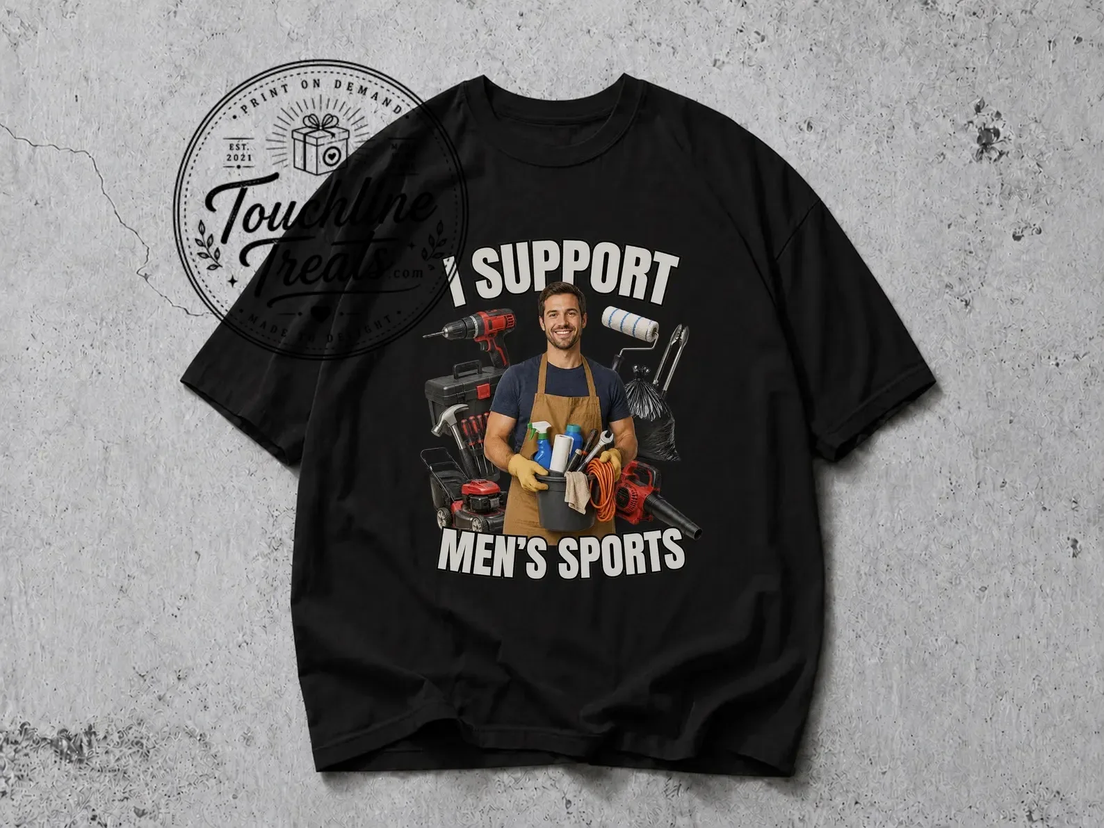 Funny Handyman Mens Sports Graphic T-Shirt