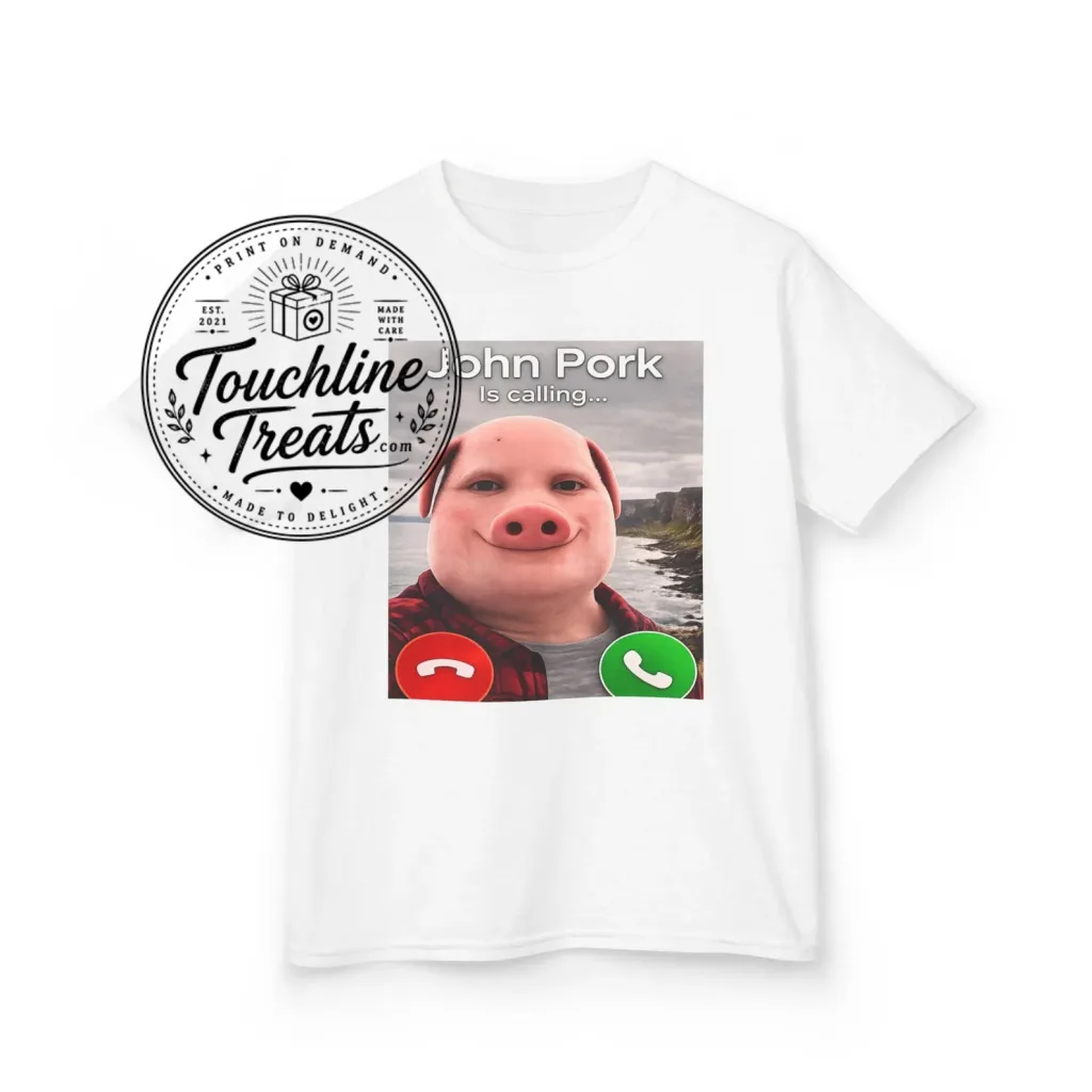 Thiết kế chưa có tên (23) Funny John Pork Calling Graphic T-Shirt