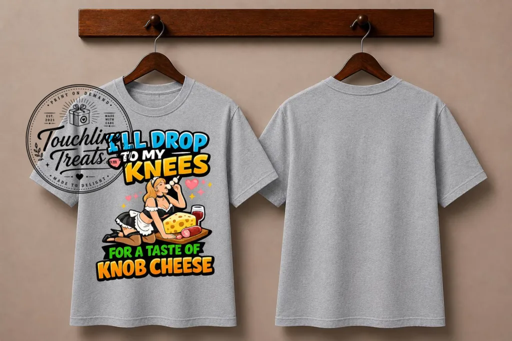 Thiết kế chưa có tên (25) Funny Knob Cheese Graphic T-Shirt