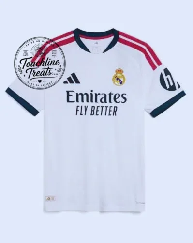 White Red Stripes Football Jersey Shirt