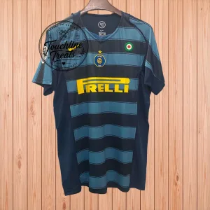 Retro Striped Blue Navy Football Jersey
