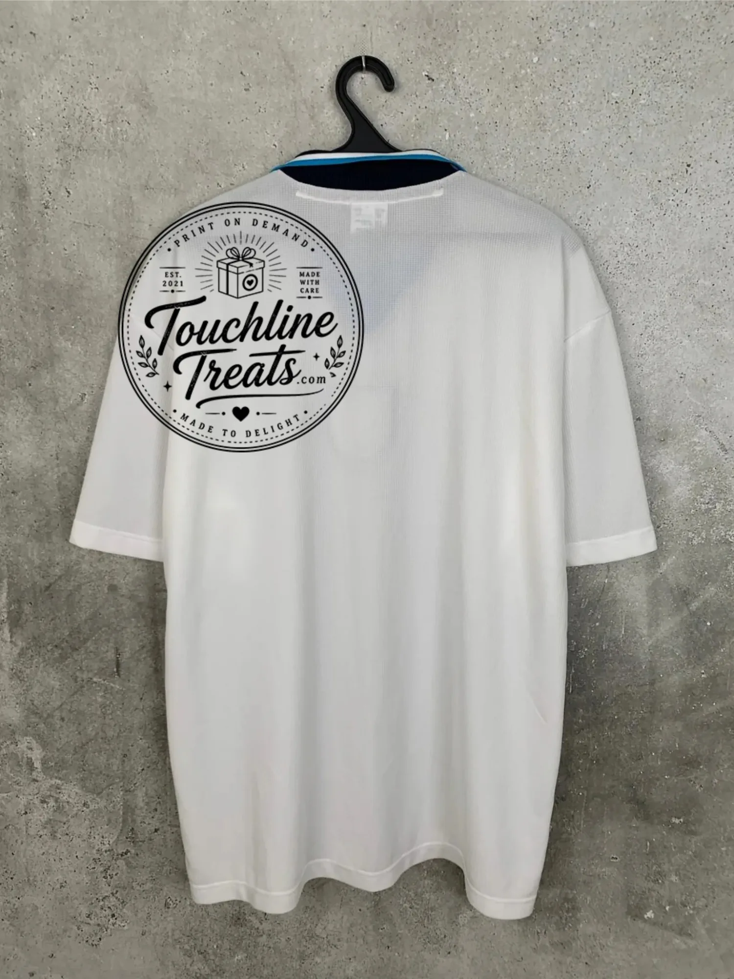 Thiết kế chưa có tên (54) Retro Vintage White Football Polo Jersey Shirt — image 2