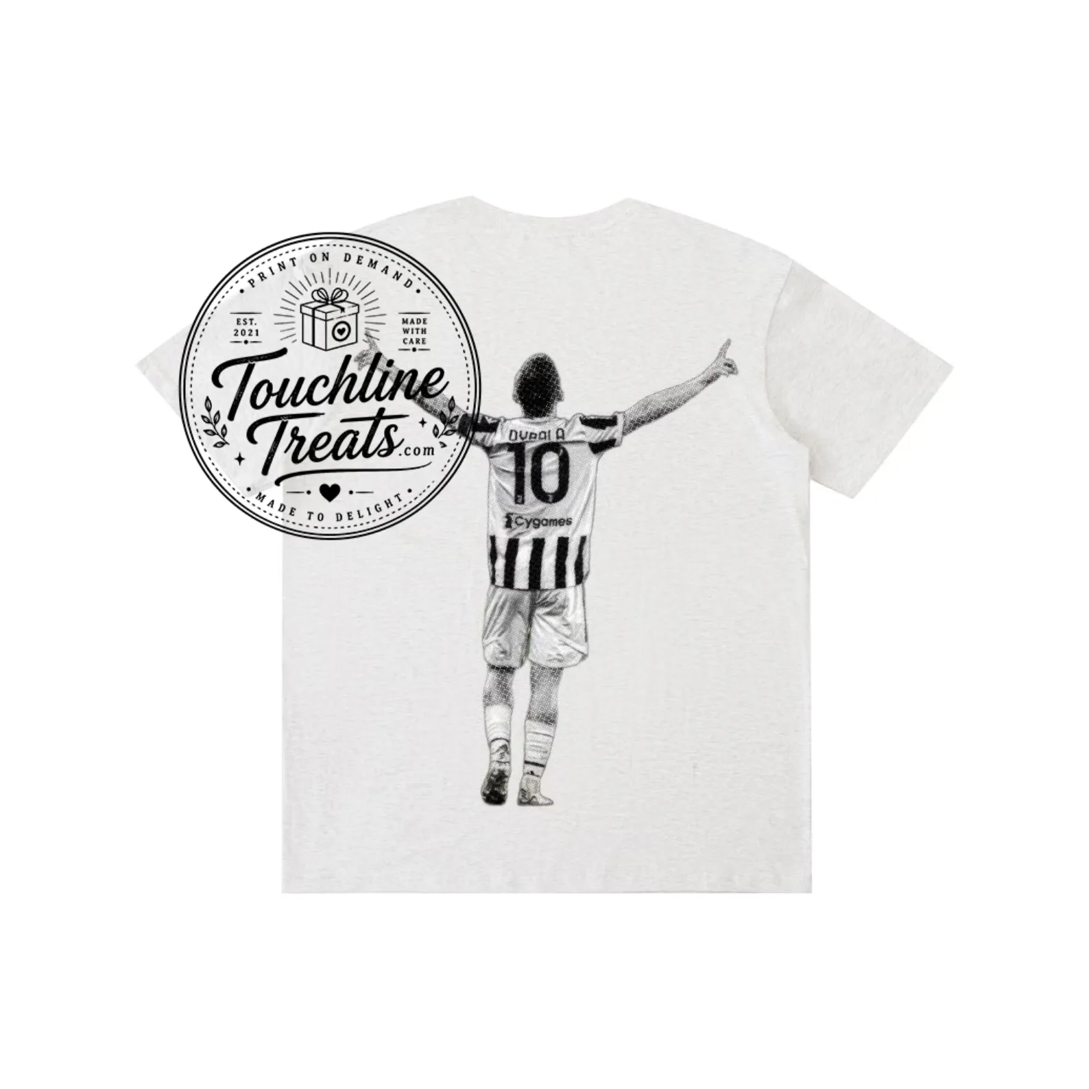 Thiết kế chưa có tên (55) Minimalist Football Star Number 10 Graphic T-Shirt – image 2 of 2