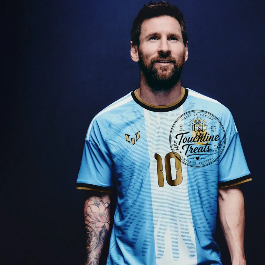 Argentina Messi Number 10 Sky Blue Soccer Jersey Shirt