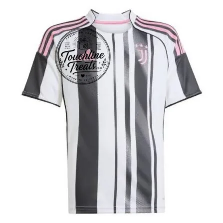 Black and White Striped Athletic Soccer Jersey Shirt Pink Trim